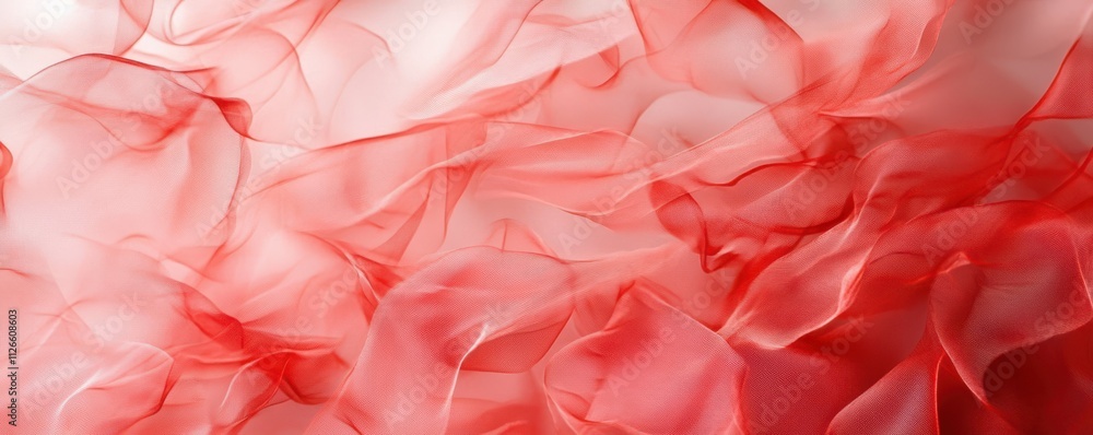 Transparent red multilayer cloth background Transparent red multilayer cloth background