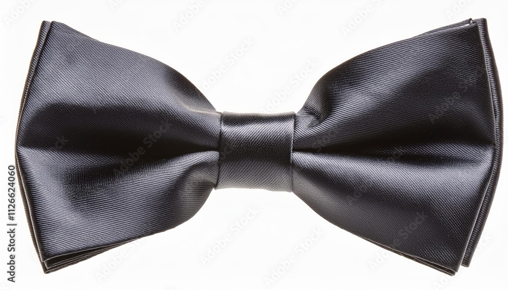 Elegant black bow tie isolated on a clean white background, perfect for formal occasions, weddings, and special events. A timeless accessory that adds sophistication to any outfit. Elegant black bow tie isolated on a clean white background, perfect for formal occasions, weddings, and special events. A timeless accessory that adds sophistication to any outfit.