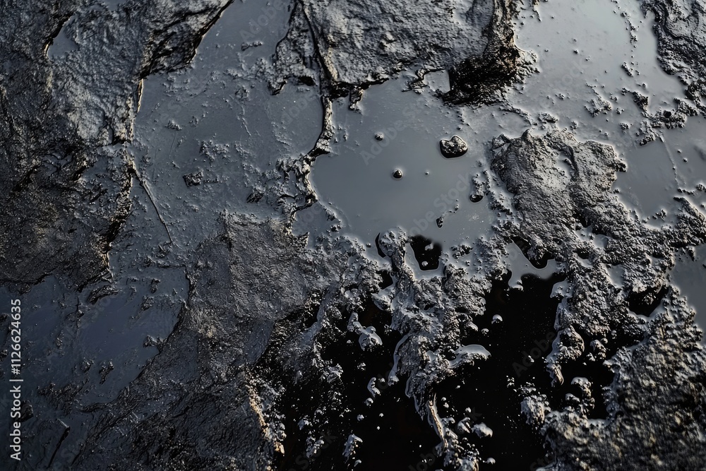 a background of black bubbling sludge a background of black bubbling sludge