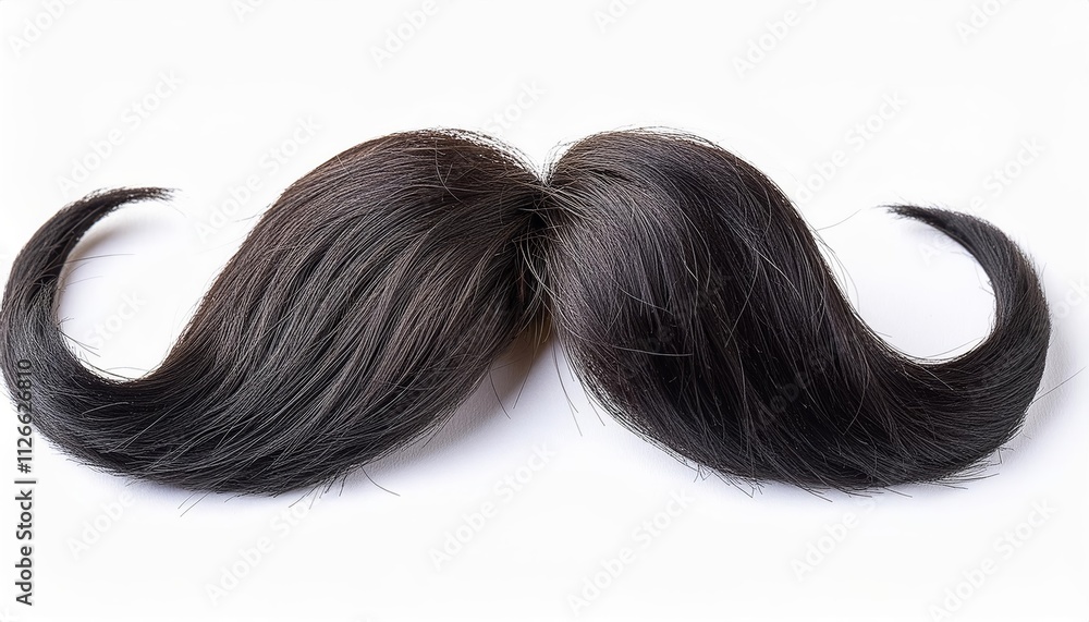 Stylish Black Moustache Isolated on a Clean White Background - Perfect for Graphic Design, Illustrations, and Creative Projects Involving Facial Hair and Grooming Themes Stylish Black Moustache Isolated on a Clean White Background - Perfect for Graphic Design, Illustrations, and Creative Projects Involving Facial Hair and Grooming Themes