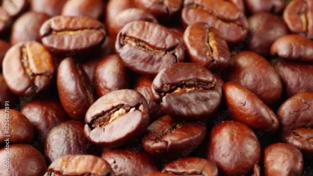 Close up of seeds of coffee. Fragrant coffee beans are roasted, hot aroma coffee and organic freshness, roast coffee industry cooked. Close up of seeds of coffee. Fragrant coffee beans are roasted, hot aroma coffee and organic freshness, roast coffee industry cooked.