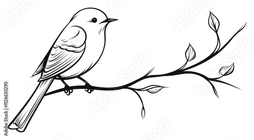 PNG Bird outline sketch drawing animal white. photo