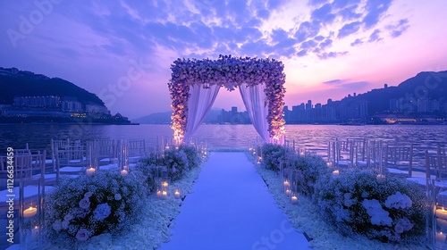 Renewing vows or commitments in a private ceremony, reaffirming their love story. Ask Explain


