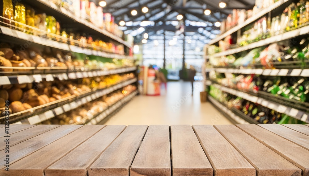 Blurred Bokeh Background Image of a Modern Supermarket: A Soft Focus on Retail Aisles and Shelving, Perfect for Commercial Use and Visual Storytelling in Marketing Materials Blurred Bokeh Background Image of a Modern Supermarket: A Soft Focus on Retail Aisles and Shelving, Perfect for Commercial Use and Visual Storytelling in Marketing Materials