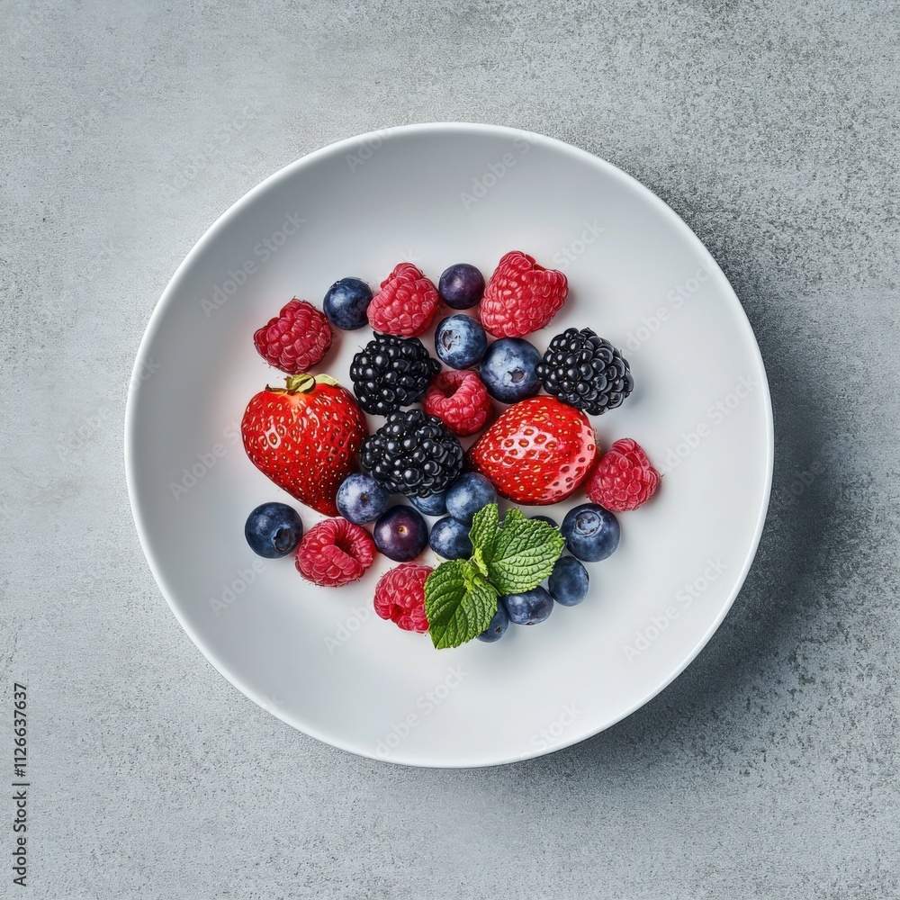 fresh mixed berries in a white bowl fresh mixed berries in a white bowl