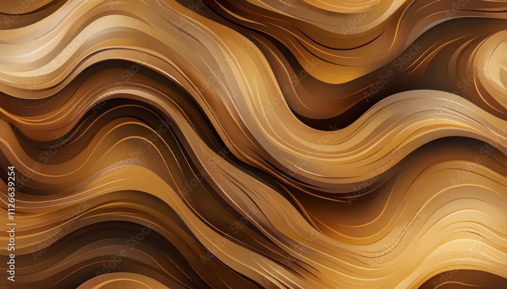 Abstract flowing pattern in warm brown hues, elegant texture for luxury design projects Abstract flowing pattern in warm brown hues, elegant texture for luxury design projects