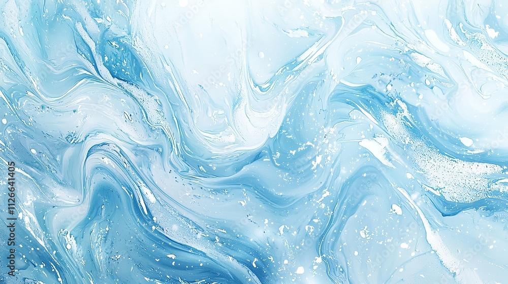 Whimsical Winter Abstract in Watercolor Featuring Snowy Landscapes Whimsical Winter Abstract in Watercolor Featuring Snowy Landscapes