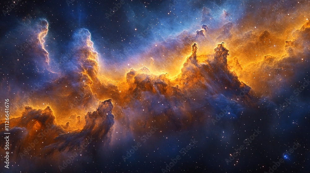 wallpaper a vibrant space galaxy cloud nebula of a starry night cosmos, turbulent, iridescent clouds of gas & dust illuminated by the faint light of stars, set against a dark, gradient blue backgroun wallpaper a vibrant space galaxy cloud nebula of a starry night cosmos, turbulent, iridescent clouds of gas & dust illuminated by the faint light of stars, set against a dark, gradient blue backgroun