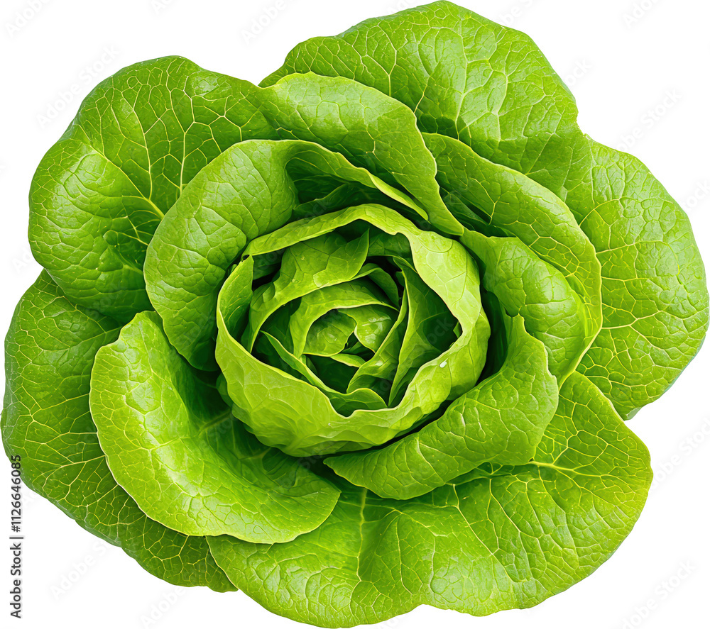 Fresh green lettuce head on a dark background Fresh green lettuce head on a dark background