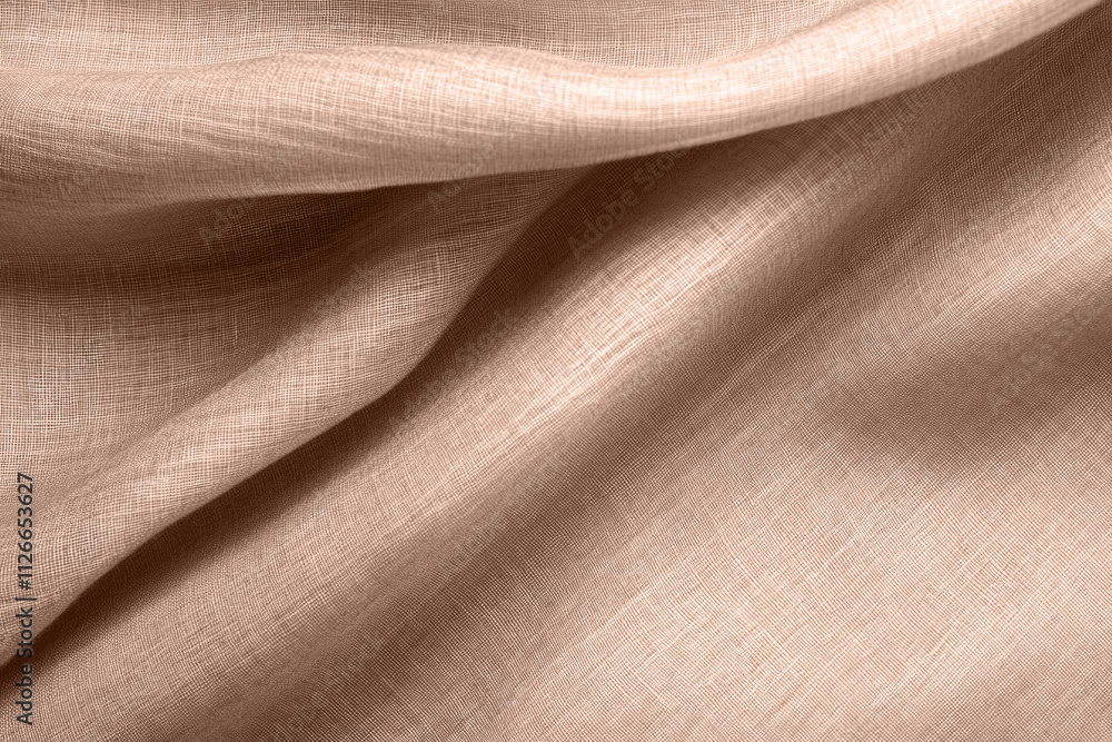Soft mocha mousse fabric flows gently, illuminated by natural light, highlighting its delicate texture and subtle sheen. This versatile textile is perfect for various projects Soft mocha mousse fabric flows gently, illuminated by natural light, highlighting its delicate texture and subtle sheen. This versatile textile is perfect for various projects