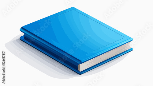 Realistic Blue Book Vector Illustration Isolated for Education and Learning Purposes