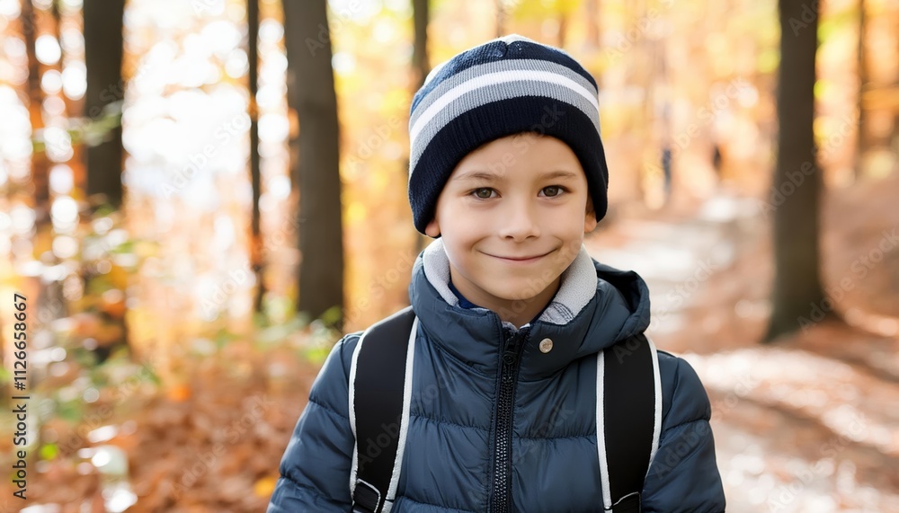 A joyful child exploring the vibrant autumn forest, surrounded by colorful leaves and natures beauty, capturing the essence of fall through laughter and wonder in a picturesque setting. A joyful child exploring the vibrant autumn forest, surrounded by colorful leaves and natures beauty, capturing the essence of fall through laughter and wonder in a picturesque setting.
