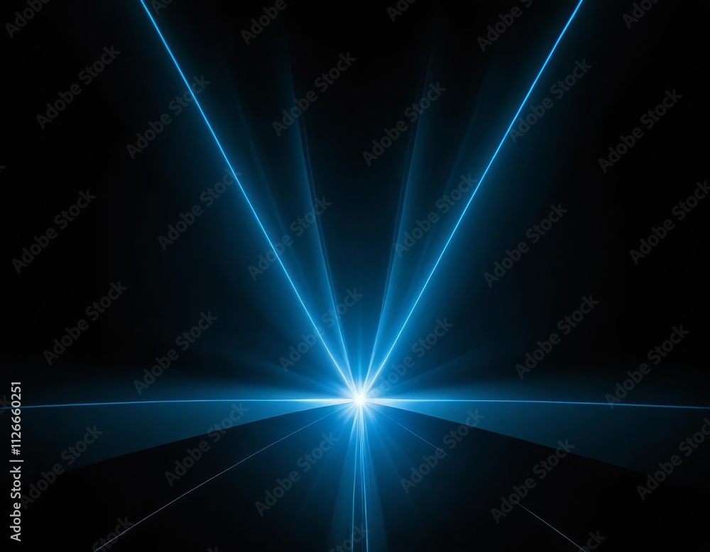 Obraz premium Abstract Background with Blue Rays of Light