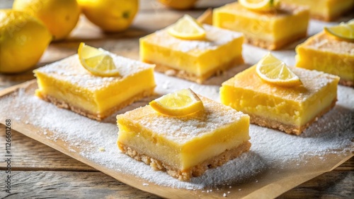 Lemon Bars Recipe: Top View Dessert Photography, Baking Paper, Sweet Treats, Easy Lemon Dessert