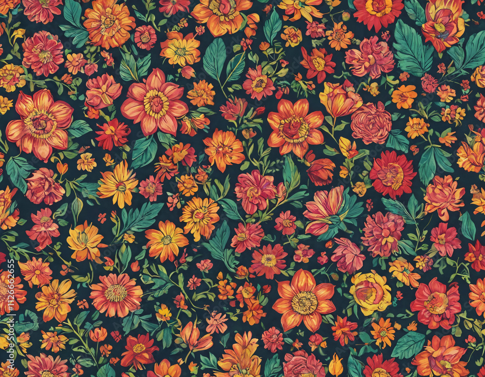seamless pattern with flowers seamless pattern with flowers