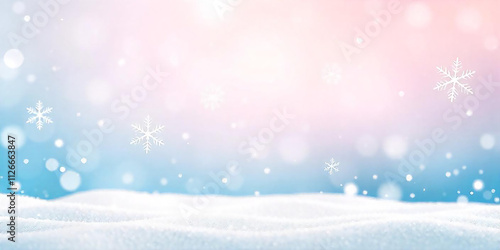 Wallpaper Mural Pastel Christmas background with snowflakes Torontodigital.ca