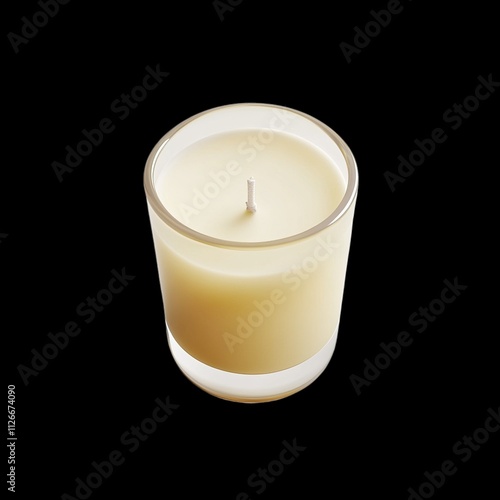 candle in glass