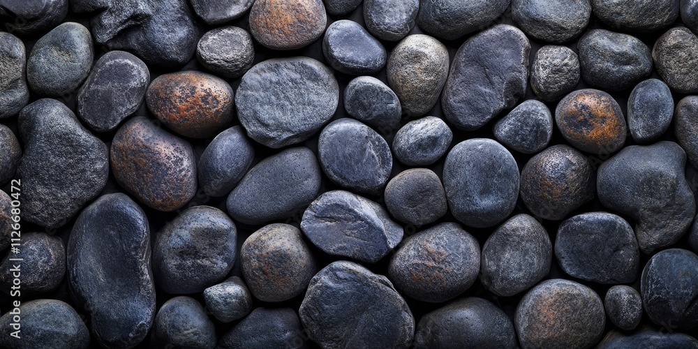Smooth and dark stones create a captivating stone background wall, featuring an arrangement of round stones that enhance the overall texture and aesthetic appeal of the stone background. Smooth and dark stones create a captivating stone background wall, featuring an arrangement of round stones that enhance the overall texture and aesthetic appeal of the stone background.