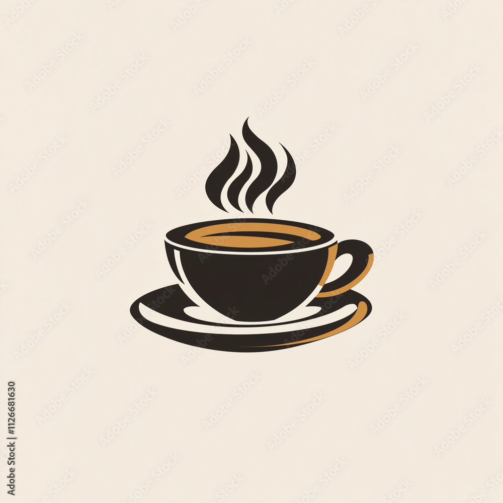 Illustration vector logo coffee Illustration vector logo coffee
