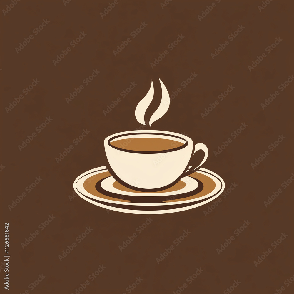 Illustration vector logo coffee Illustration vector logo coffee