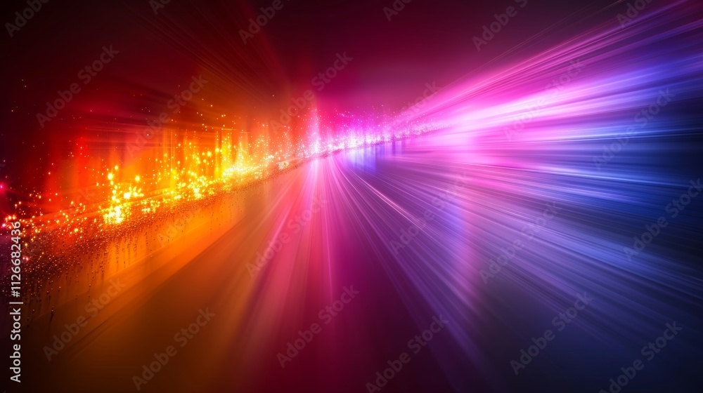 Abstract Colorful Speed Motion Background, Blurred Lines of Light, Fast Acceleration, Zoom Effect Abstract Colorful Speed Motion Background, Blurred Lines of Light, Fast Acceleration, Zoom Effect