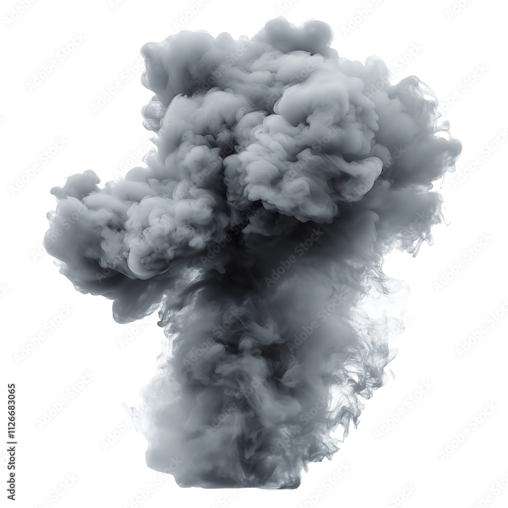 Abstract Gray Smoke Explosion Abstract Gray Smoke Explosion