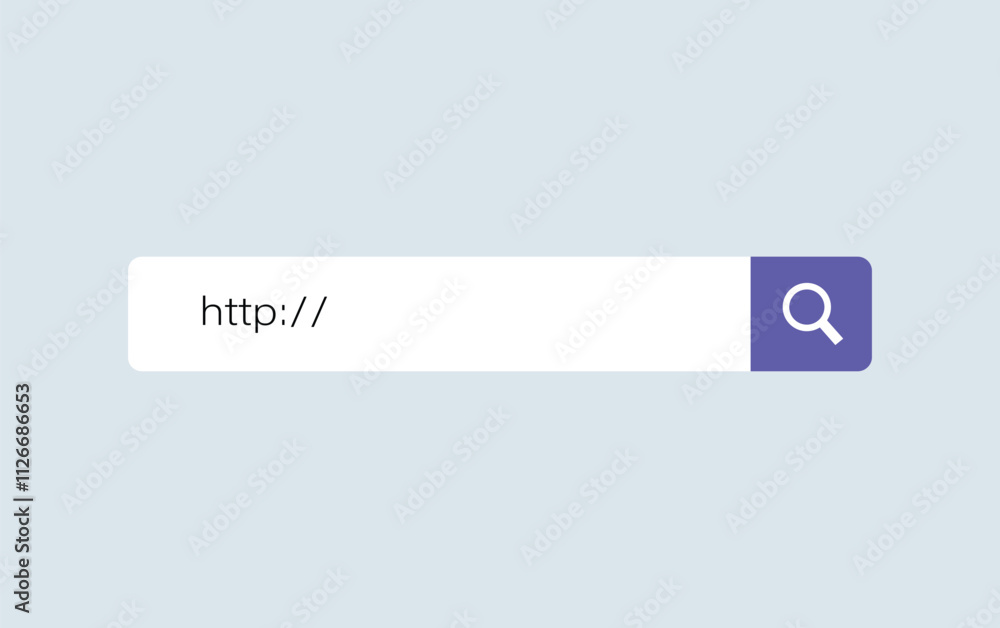 Search Bar template with http text Search Bar template with http text