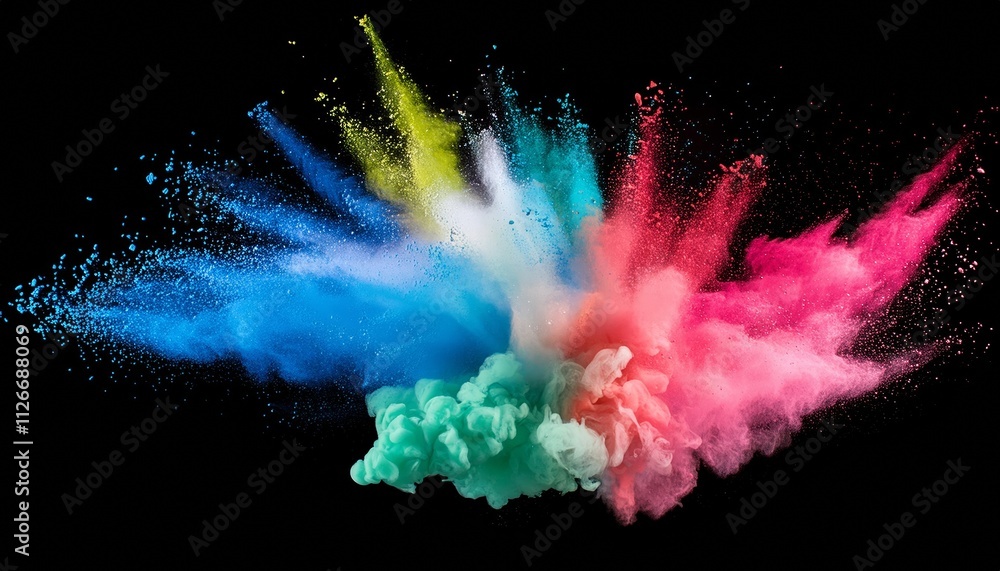 Vibrant Colored Powder Explosion on Transparent Background Abstract CloseUp of Dust Particles Creating a Dynamic and Artistic Visual Experience for Creative Projects and Designs Vibrant Colored Powder Explosion on Transparent Background Abstract CloseUp of Dust Particles Creating a Dynamic and Artistic Visual Experience for Creative Projects and Designs