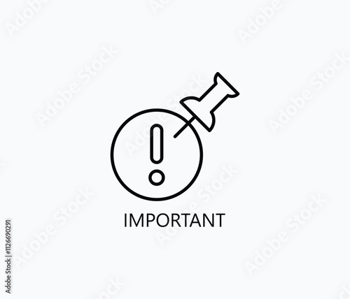 Important Vector, Icon Or Logo Sign Symbol Illustration 
