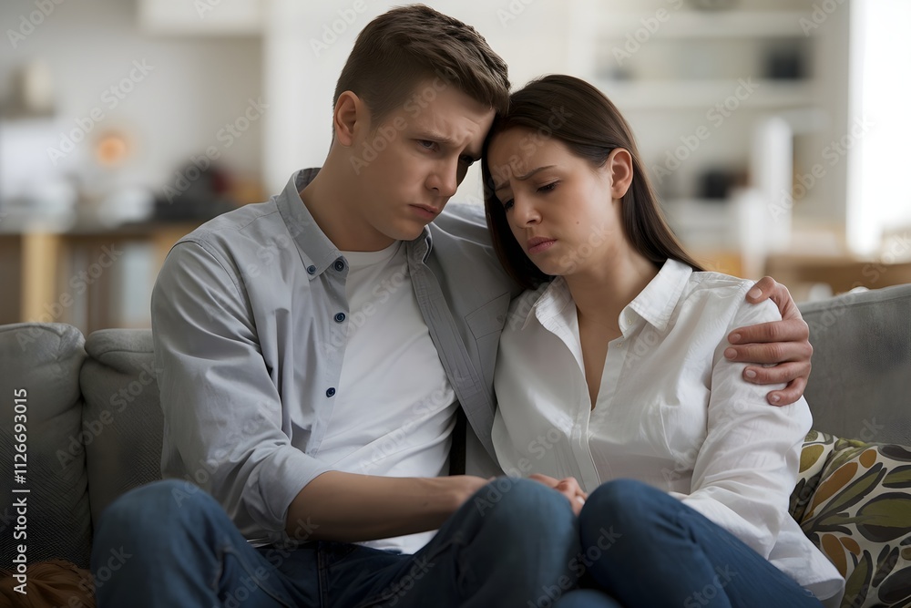 couple sitting on sofa couple sitting on sofa