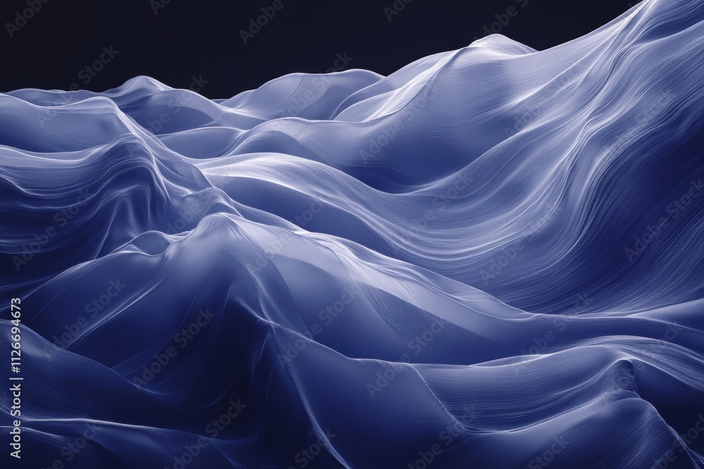 Obraz premium Abstract Blue Waves