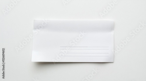 A set of blank paper sheets with simple lines for notes or forms, featuring white and beige textures, curled edges, and minimalistic design, perfect for office, school, or professional use.