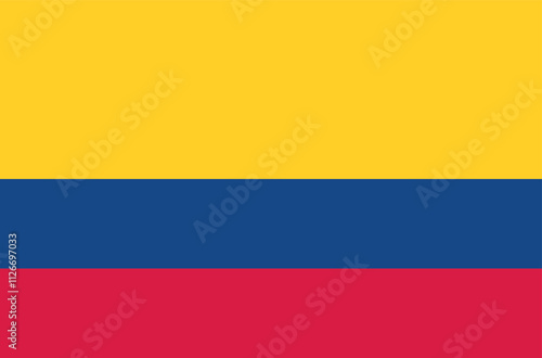 
Vector Colombia National Flag icon. Flag design of Colombia.