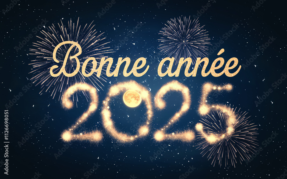 Obraz premium Bonne année 2025