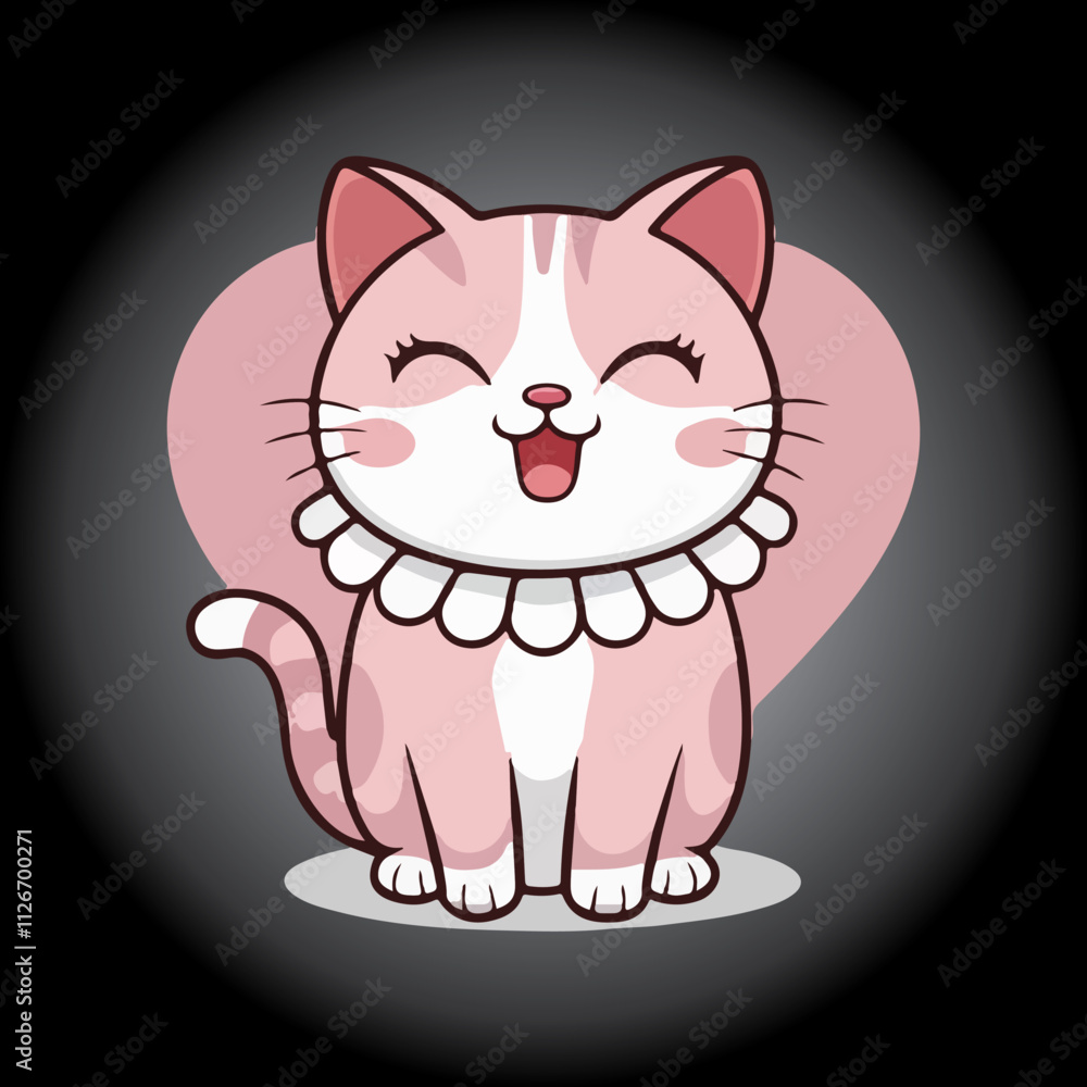 Best Modern Creative Pet Cat Illustration In Vector Design