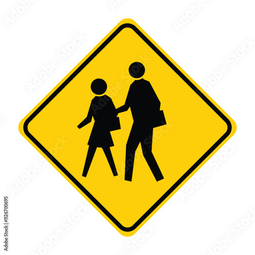 School Zone Sign - Safety and Regulation Tool for Drivers and Pedestrians