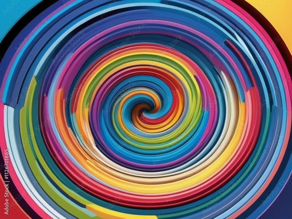 colorful concentric rings creating a dynamic flow colorful concentric rings creating a dynamic flow