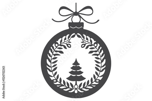 Christmas Clipart, Elegant Christmas Elements for Cricut and Silhouette, Festive Christmas Elements SVG Cut File