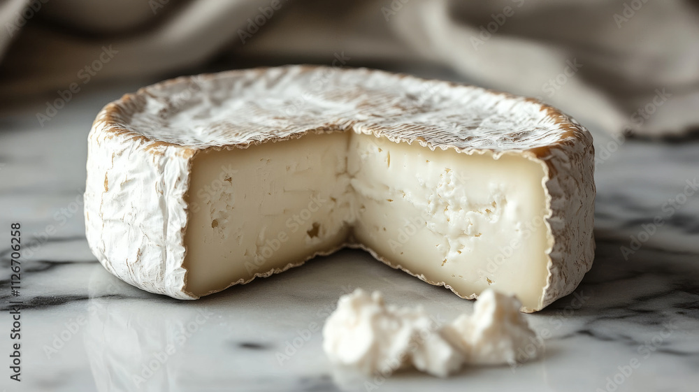 Gourmet soft cheese on marble surface. Gourmet soft cheese on marble surface.