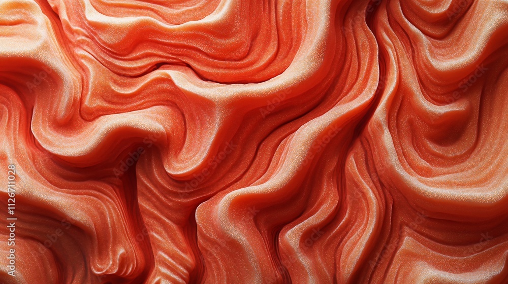 Fototapeta premium Abstract orange swirls, fluid texture background.