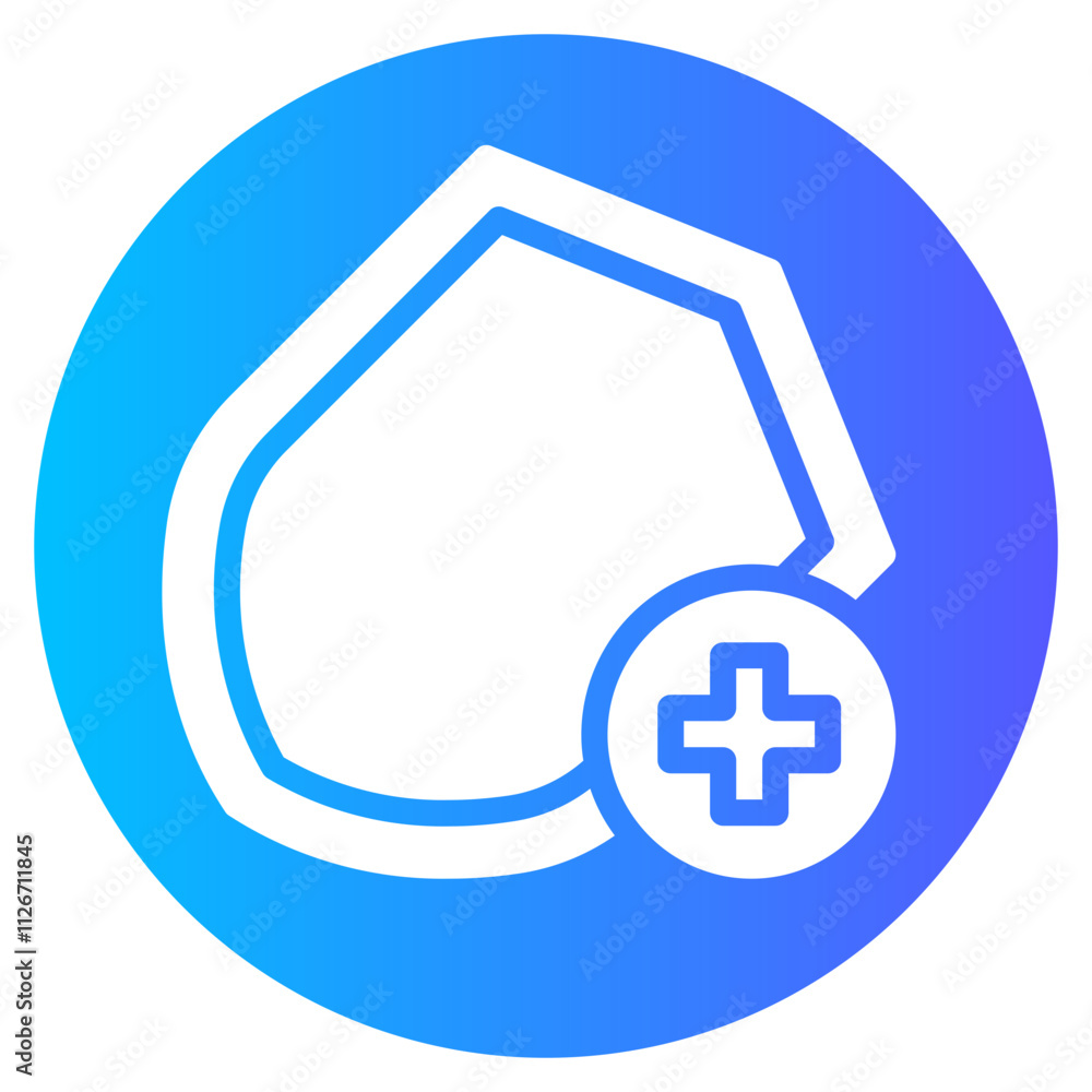 Obraz premium medical gradient icon