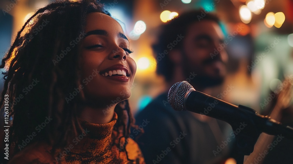 Writing and performing a love rap or poem together at an open mic night.
Writing and performing a love rap or poem together at an open mic night.