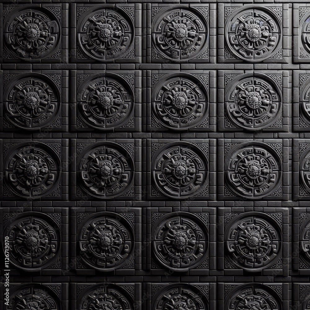 Naklejka premium texture black brick wall 