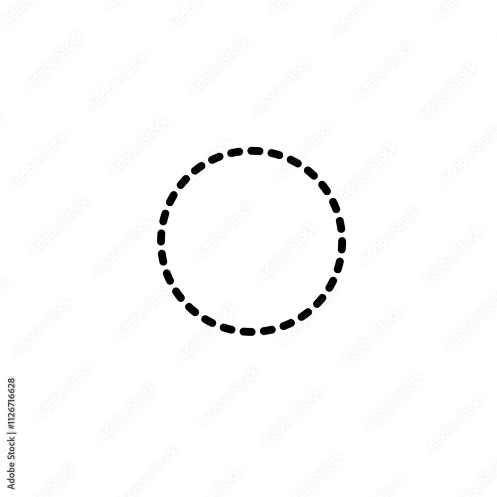Circle Dotted Line Circle Dotted Line