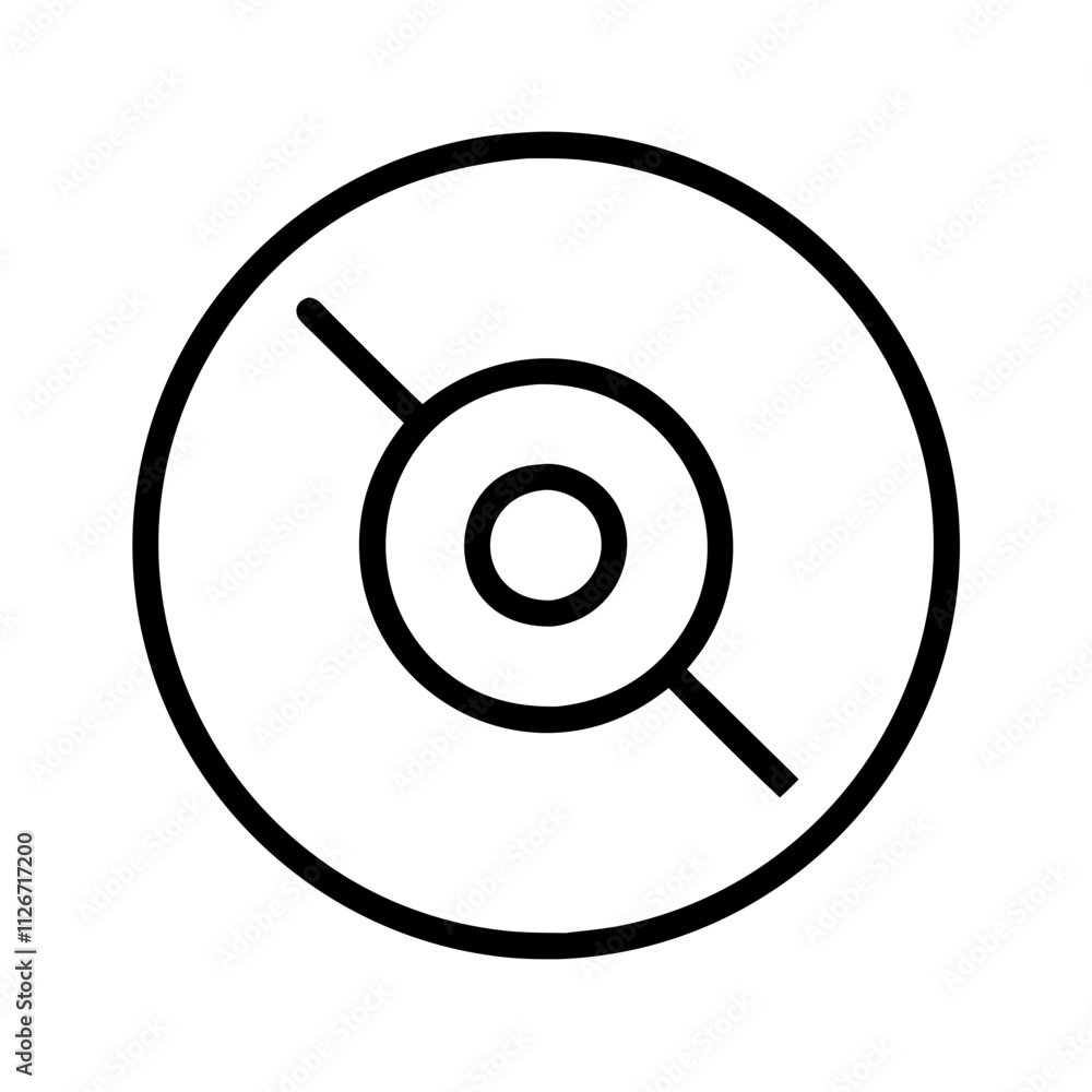 cd icon, music vector icon, entertainment vector icon - black outline icon of cd symbolizing music, entertainment, and musical in simple design. cd icon, music vector icon, entertainment vector icon - black outline icon of cd symbolizing music, entertainment, and musical in simple design.