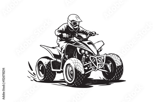 off-road  atv  isolated logo vector