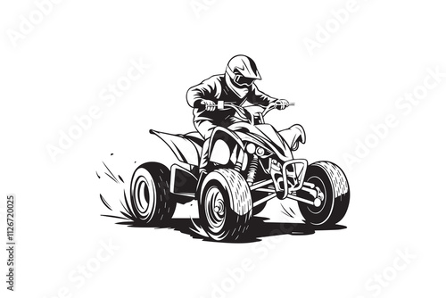 off-road  atv  isolated logo vector