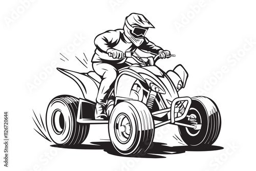 off-road  atv  isolated logo vector