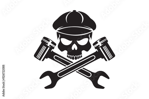 Skull of Steel The Art of Engineering vector