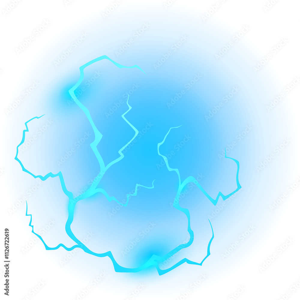 Blue Lightning Effect Blue Lightning Effect
